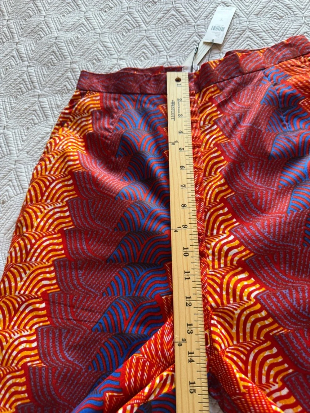 New Anthropologie SIKA Abstract-Print Wide-Leg Trousers pants Size 4 Anthro